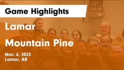 Lamar  vs Mountain Pine  Game Highlights - Nov. 6, 2023