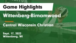 Wittenberg-Birnamwood  vs Central Wisconsin Christian  Game Highlights - Sept. 17, 2022