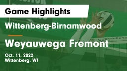 Wittenberg-Birnamwood  vs Weyauwega Fremont Game Highlights - Oct. 11, 2022