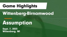 Wittenberg-Birnamwood  vs Assumption  Game Highlights - Sept. 7, 2023