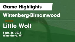 Wittenberg-Birnamwood  vs Little Wolf  Game Highlights - Sept. 26, 2023
