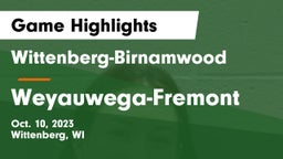 Wittenberg-Birnamwood  vs Weyauwega-Fremont  Game Highlights - Oct. 10, 2023