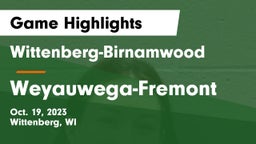 Wittenberg-Birnamwood  vs Weyauwega-Fremont Game Highlights - Oct. 19, 2023
