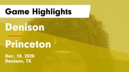 Denison  vs Princeton  Game Highlights - Dec. 18, 2020