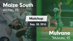 Matchup: Maize South High Sch vs. Mulvane  2016