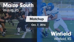 Matchup: Maize South High Sch vs. Winfield  2016