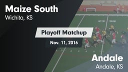 Matchup: Maize South High Sch vs. Andale  2016