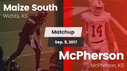 Matchup: Maize South High Sch vs. McPherson  2017
