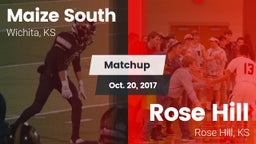 Matchup: Maize South High Sch vs. Rose Hill  2017