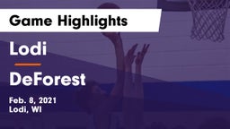 Lodi  vs DeForest  Game Highlights - Feb. 8, 2021