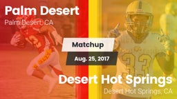 Matchup: Palm Desert High vs. Desert Hot Springs  2017