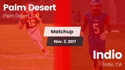 Matchup: Palm Desert High vs. Indio  2017