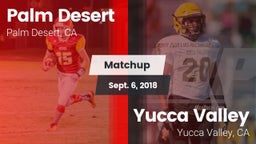 Matchup: Palm Desert High vs. Yucca Valley  2018