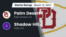 Recap: Palm Desert  vs. Shadow Hills  2021