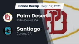 Recap: Palm Desert  vs. Santiago  2021
