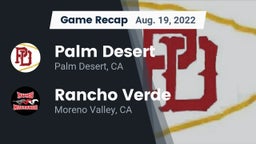 Recap: Palm Desert  vs. Rancho Verde  2022