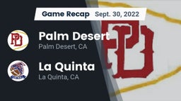 Recap: Palm Desert  vs. La Quinta  2022