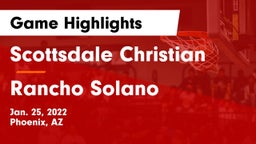 Scottsdale Christian vs Rancho Solano  Game Highlights - Jan. 25, 2022