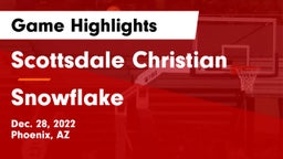 Scottsdale Christian vs Snowflake  Game Highlights - Dec. 28, 2022