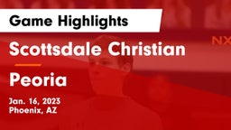 Scottsdale Christian vs Peoria  Game Highlights - Jan. 16, 2023