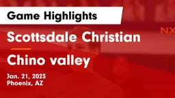 Scottsdale Christian vs Chino valley  Game Highlights - Jan. 21, 2023