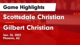 Scottsdale Christian vs Gilbert Christian  Game Highlights - Jan. 26, 2023