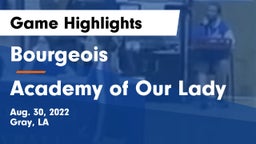Bourgeois  vs Academy of Our Lady Game Highlights - Aug. 30, 2022