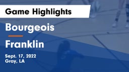 Bourgeois  vs Franklin Game Highlights - Sept. 17, 2022