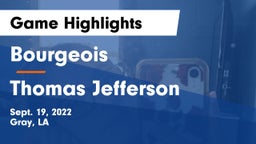 Bourgeois  vs Thomas Jefferson Game Highlights - Sept. 19, 2022
