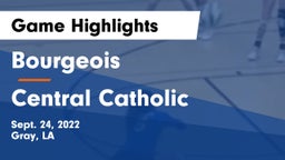 Bourgeois  vs Central Catholic  Game Highlights - Sept. 24, 2022