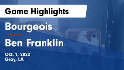 Bourgeois  vs Ben Franklin Game Highlights - Oct. 1, 2022