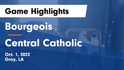 Bourgeois  vs Central Catholic  Game Highlights - Oct. 1, 2022