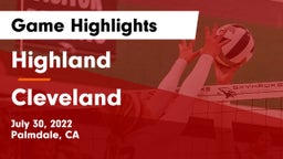Highland  vs Cleveland Game Highlights - July 30, 2022
