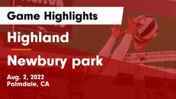 Highland  vs Newbury park Game Highlights - Aug. 2, 2022