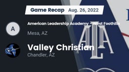 Recap: American Leadership Academy - West Foothills vs. Valley Christian  2022