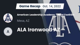 Recap: American Leadership Academy - West Foothills vs. ALA Ironwood AZ 2022