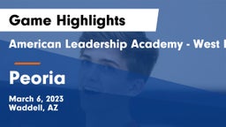 American Leadership Academy - West Foothills vs Peoria  Game Highlights - March 6, 2023