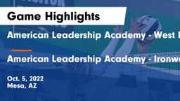 American Leadership Academy - West Foothills vs American Leadership Academy - Ironwood Game Highlights - Oct. 5, 2022