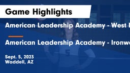 American Leadership Academy - West Foothills vs American Leadership Academy - Ironwood Game Highlights - Sept. 5, 2023