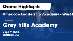 American Leadership Academy - West Foothills vs Grey hills Academy Game Highlights - Sept. 9, 2023
