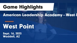 American Leadership Academy - West Foothills vs West Point  Game Highlights - Sept. 16, 2023