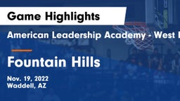 American Leadership Academy - West Foothills vs Fountain Hills  Game Highlights - Nov. 19, 2022