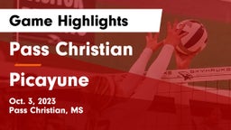 Pass Christian  vs Picayune  Game Highlights - Oct. 3, 2023