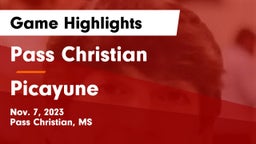 Pass Christian  vs Picayune  Game Highlights - Nov. 7, 2023