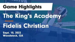 The King's Academy vs Fidelis Christian Game Highlights - Sept. 10, 2022