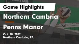 Northern Cambria  vs Penns Manor  Game Highlights - Oct. 18, 2022