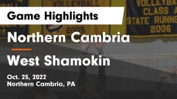 Northern Cambria  vs West Shamokin  Game Highlights - Oct. 25, 2022