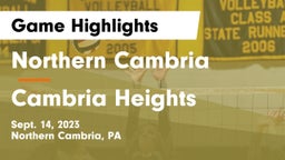 Northern Cambria  vs Cambria Heights  Game Highlights - Sept. 14, 2023
