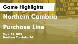 Northern Cambria  vs Purchase Line  Game Highlights - Sept. 25, 2023