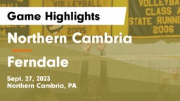 Northern Cambria  vs Ferndale   Game Highlights - Sept. 27, 2023